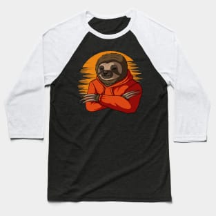 Sloth Cool Sunset Baseball T-Shirt